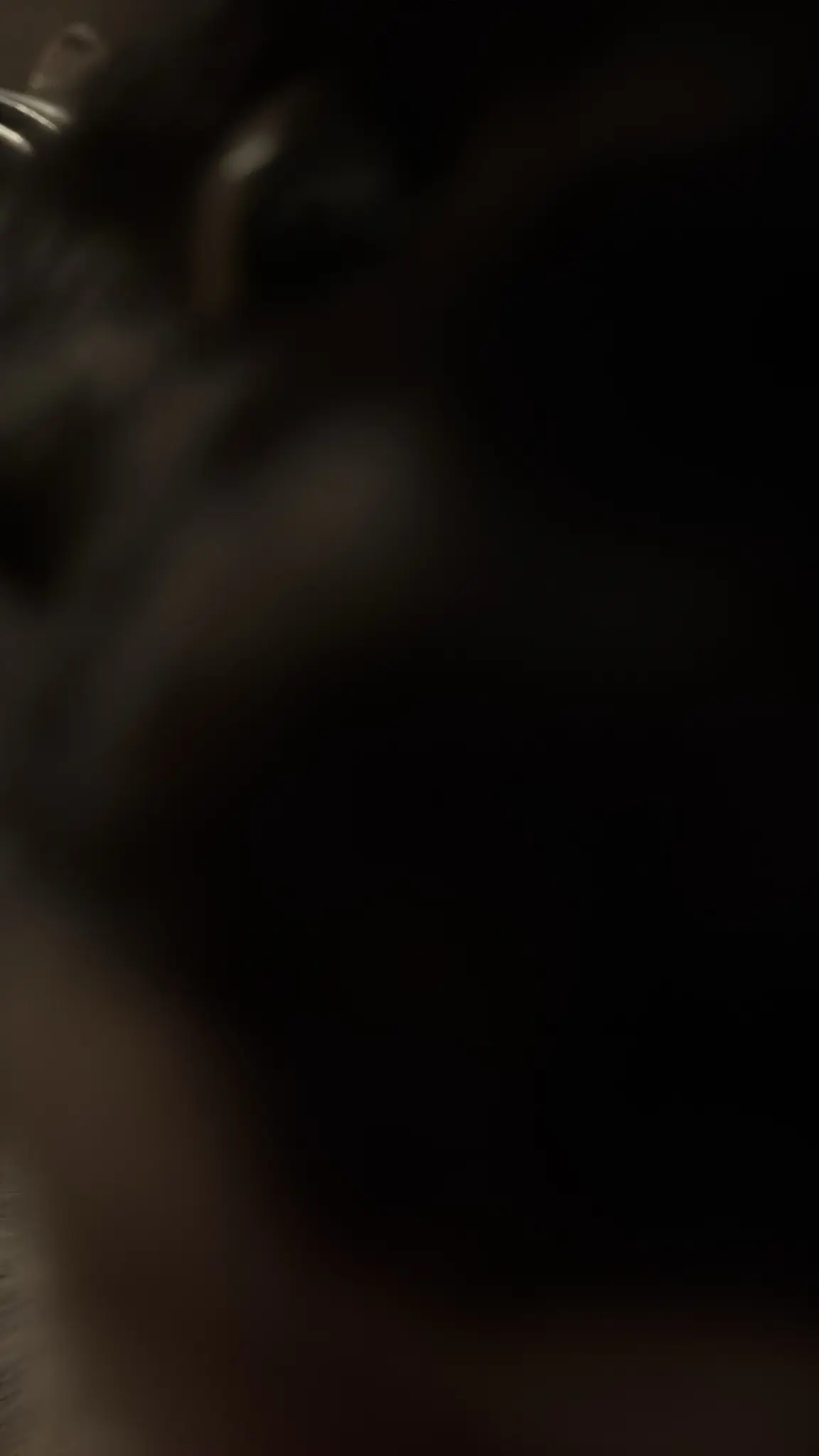 very blurry closeup of nia, like so close that you can barely tell what you're looking at